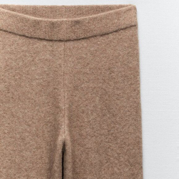 ZARA FLARED WOOL BLEND PANTS - Picture 3 of 5
